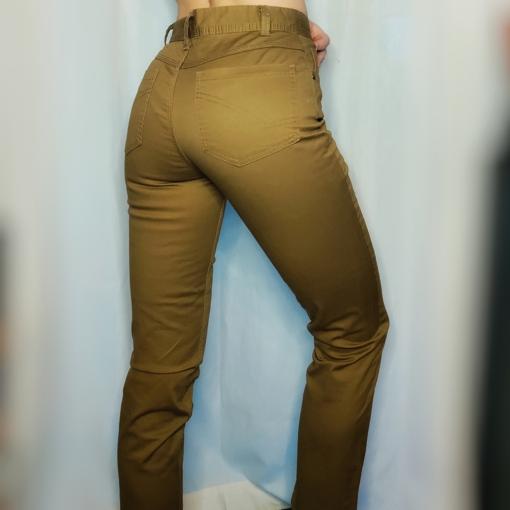 Ring of Fire Brown/Khaki Straight Leg Pants